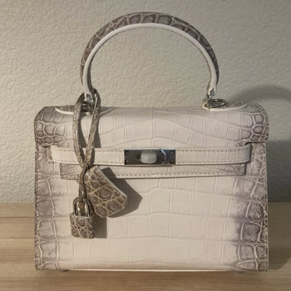 Himalaya Crocodile Embossed Handbag